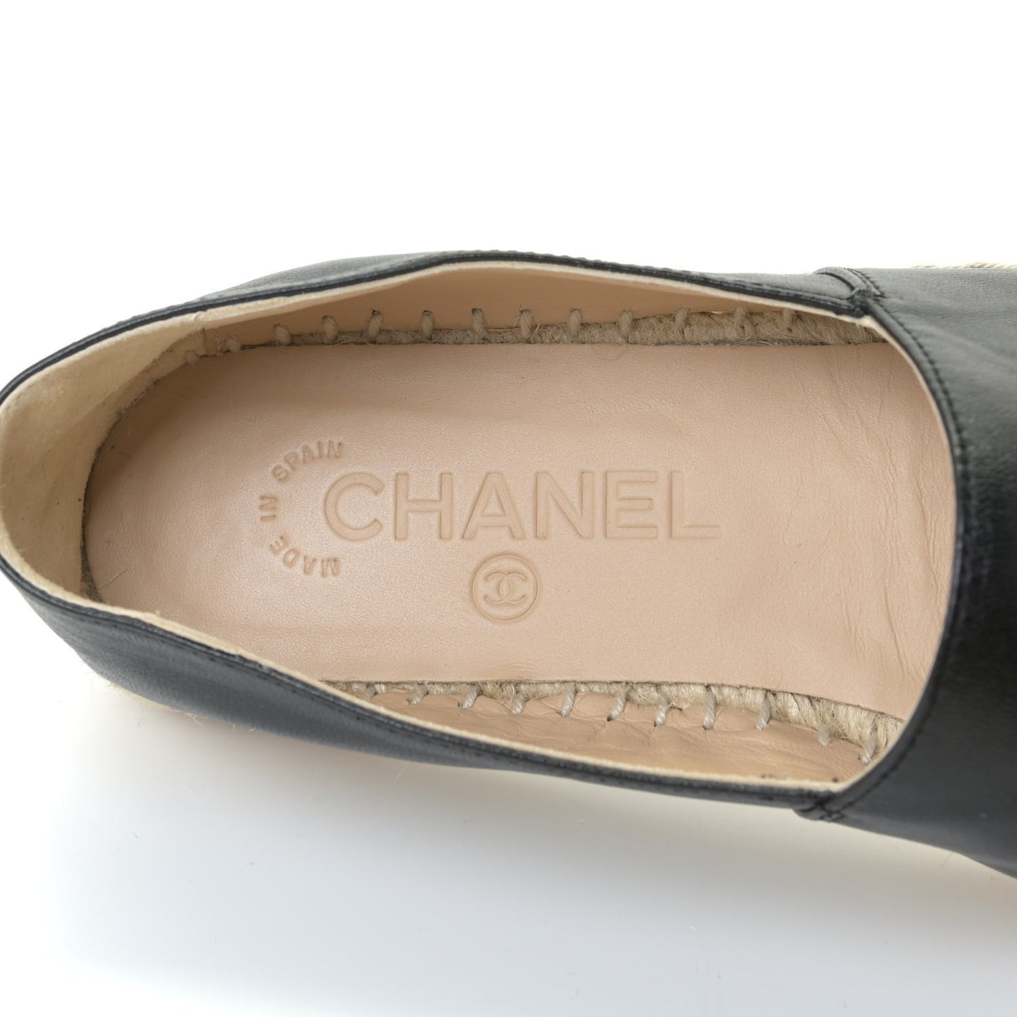 Lambskin CC Espadrilles 36 Black