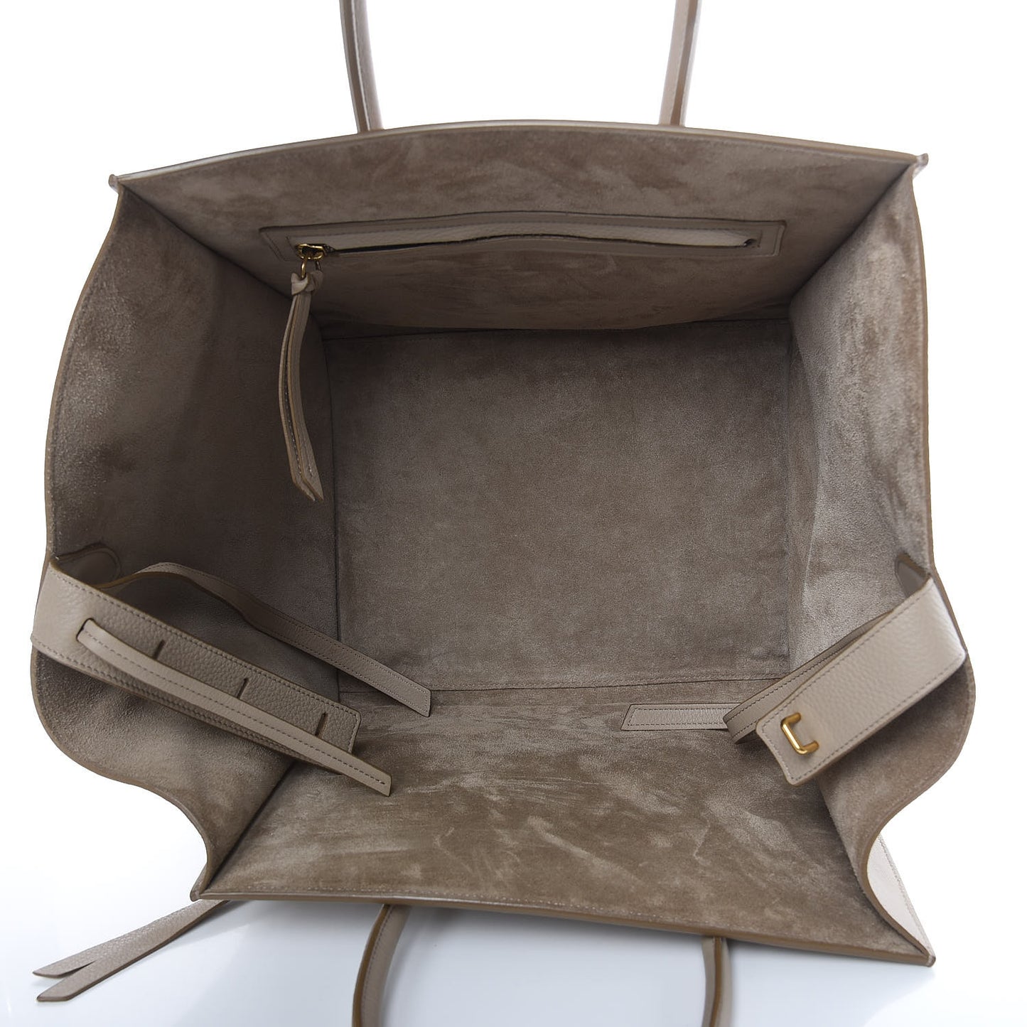 Supple Calfskin Medium Phantom Luggage Beige