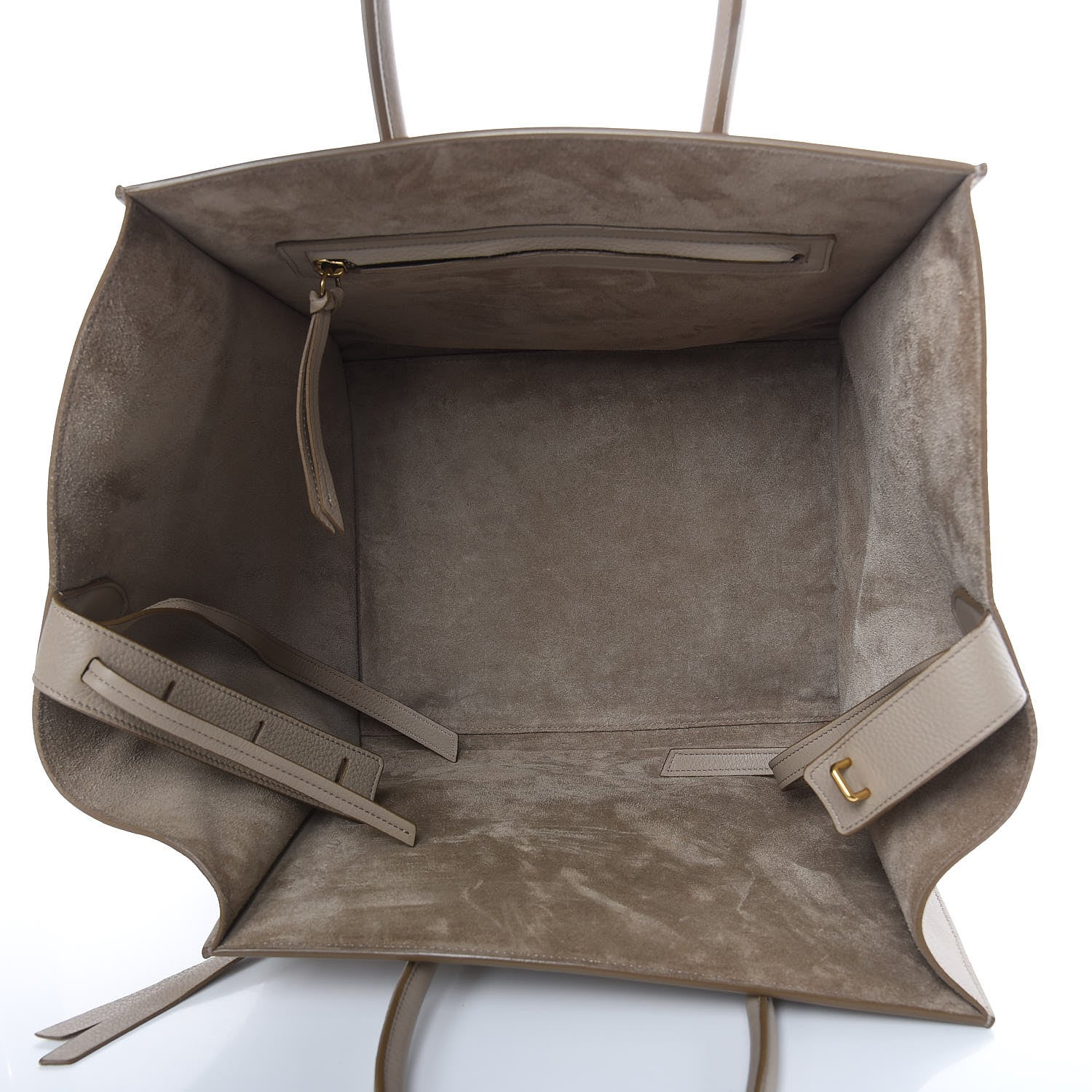 Celine Supple Calfskin Medium Phantom Luggage Beige 5 of 18