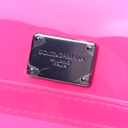 Dolce & Gabbana Rubber Semi Transparent Miss Sicily Satchel Pink 14 of 24