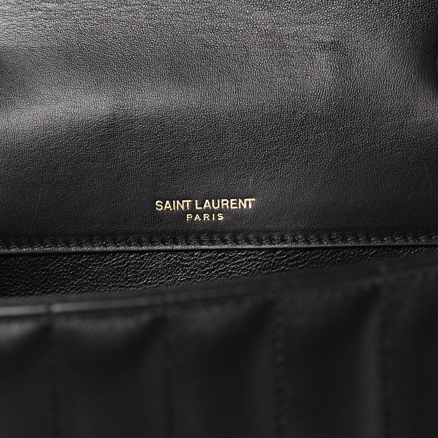 Lambskin Matelasse Monogram Medium Vicky Chain Bag Black