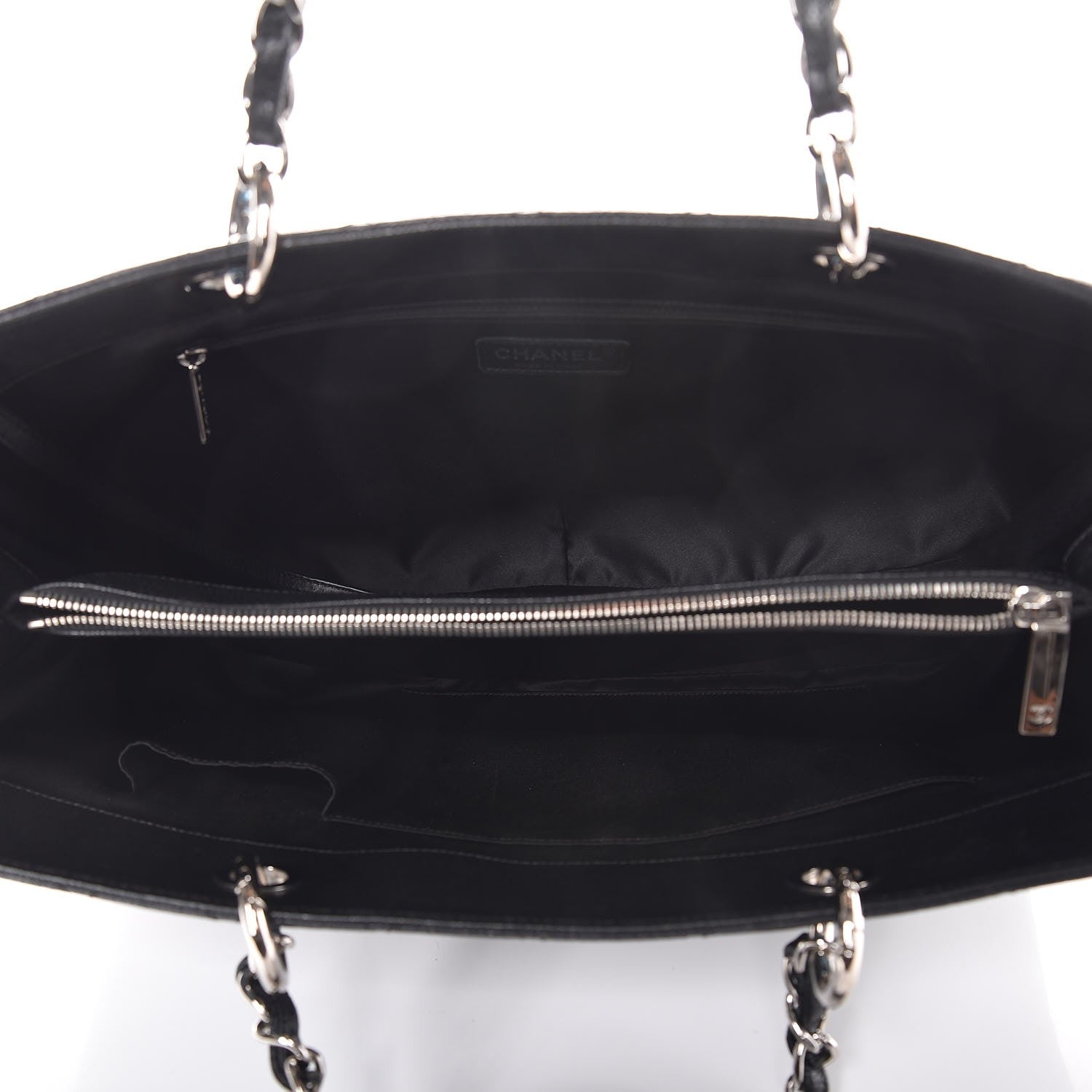 Chanel Caviar Quilted XL Grand Shopping Tote GST Black 5 of 7
