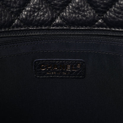 Chanel Calfskin Quilted Small XXL Travel Flap Bag Navy 6 of 10