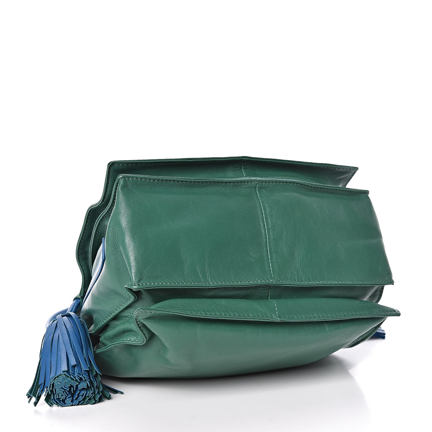Loewe Calfskin Flamenco Shoulder Bag Green 4 of 10