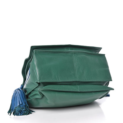 Loewe Calfskin Flamenco Shoulder Bag Green 4 of 10