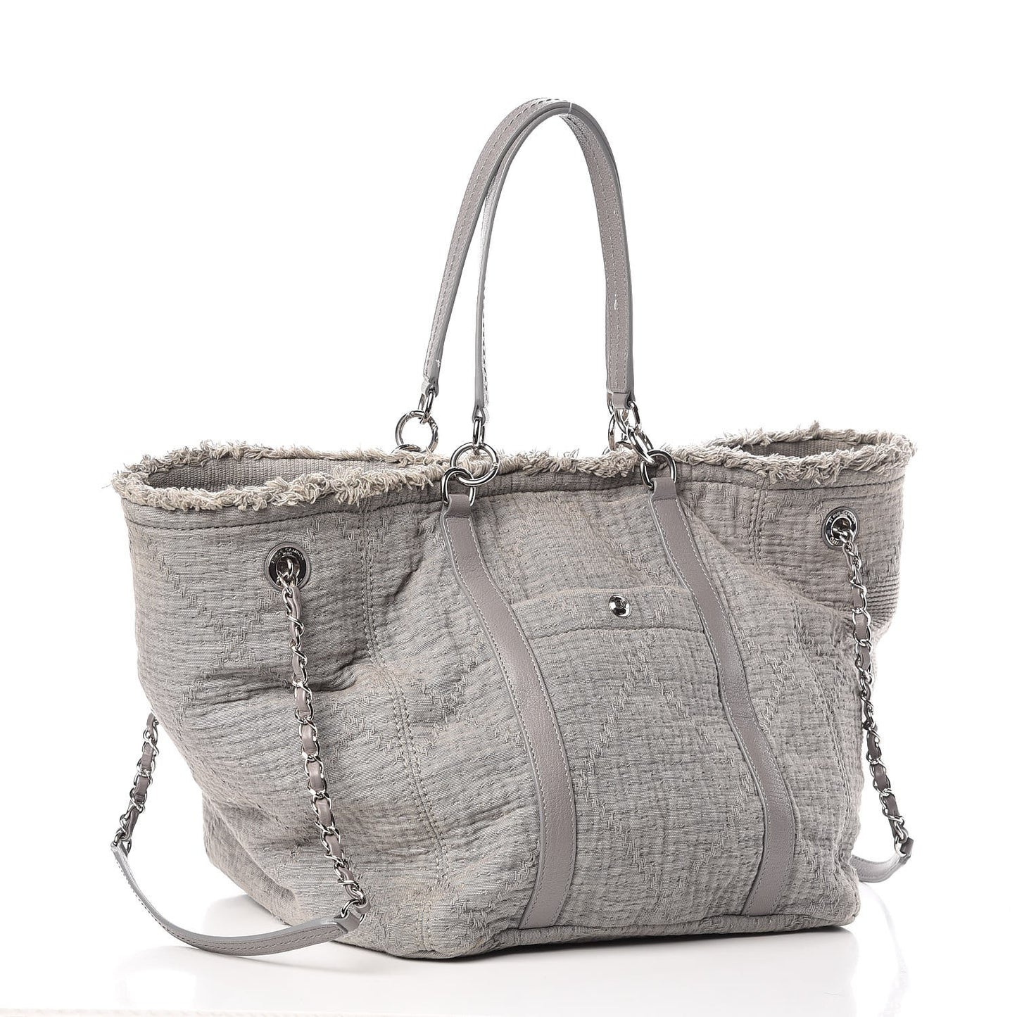 Canvas Small Double Face Tote Gray