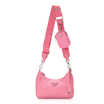 Prada Nylon Re-Edition 2005 Shoulder Bag Begonia 1 of 9