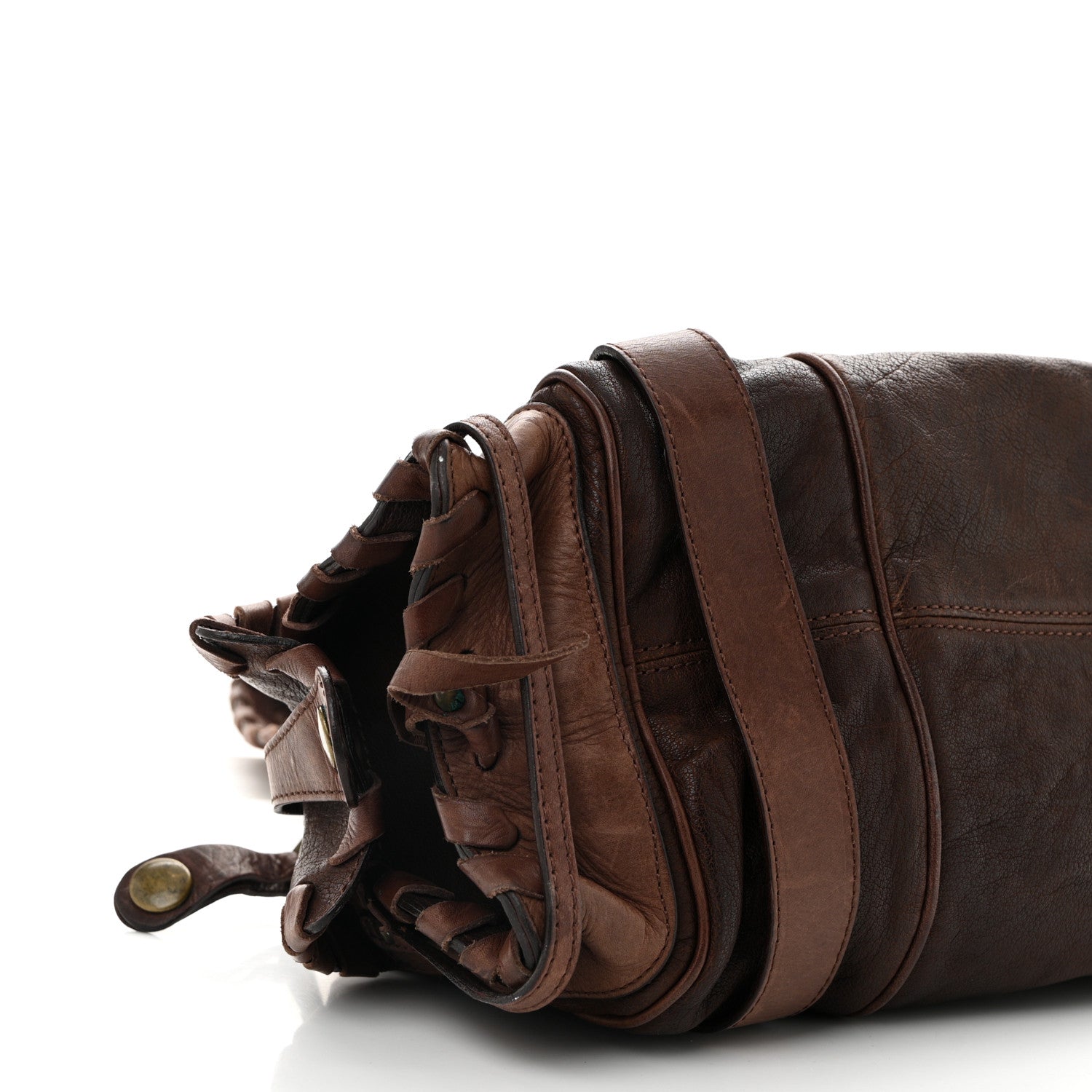 Chloe Calfskin Silverado Shoulder Bag Chocolate 1746226 – FASHIONPHILE