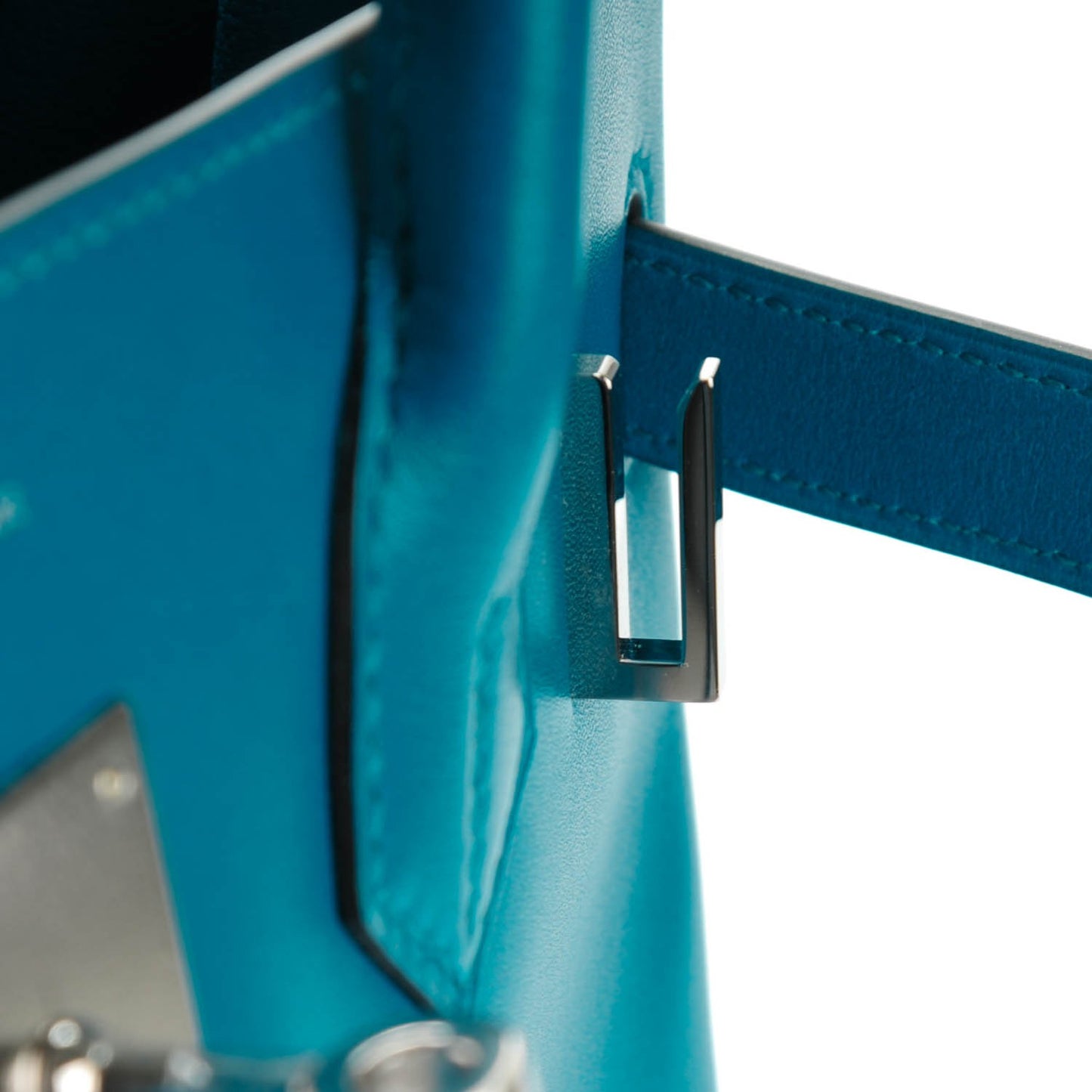 Tadelakt Birkin 30 Bleu Izmir