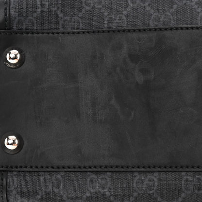Gucci GG Supreme Monogram Web Messenger Diaper Bag Black Grey 14 of 15
