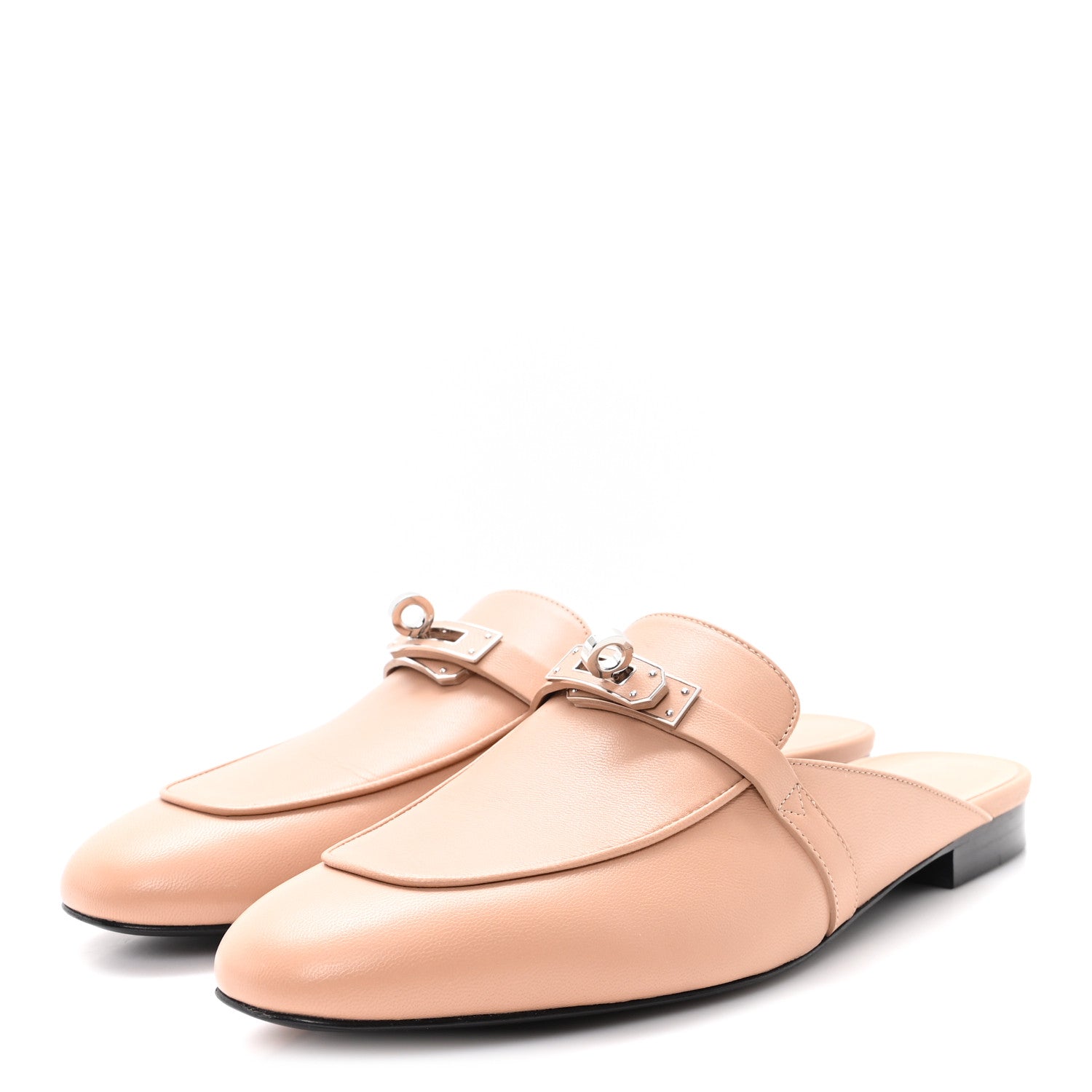 Hermes Calfskin Oz Mules 39 Beige Nude 4 of 10