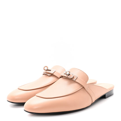 Hermes Calfskin Oz Mules 39 Beige Nude 4 of 10