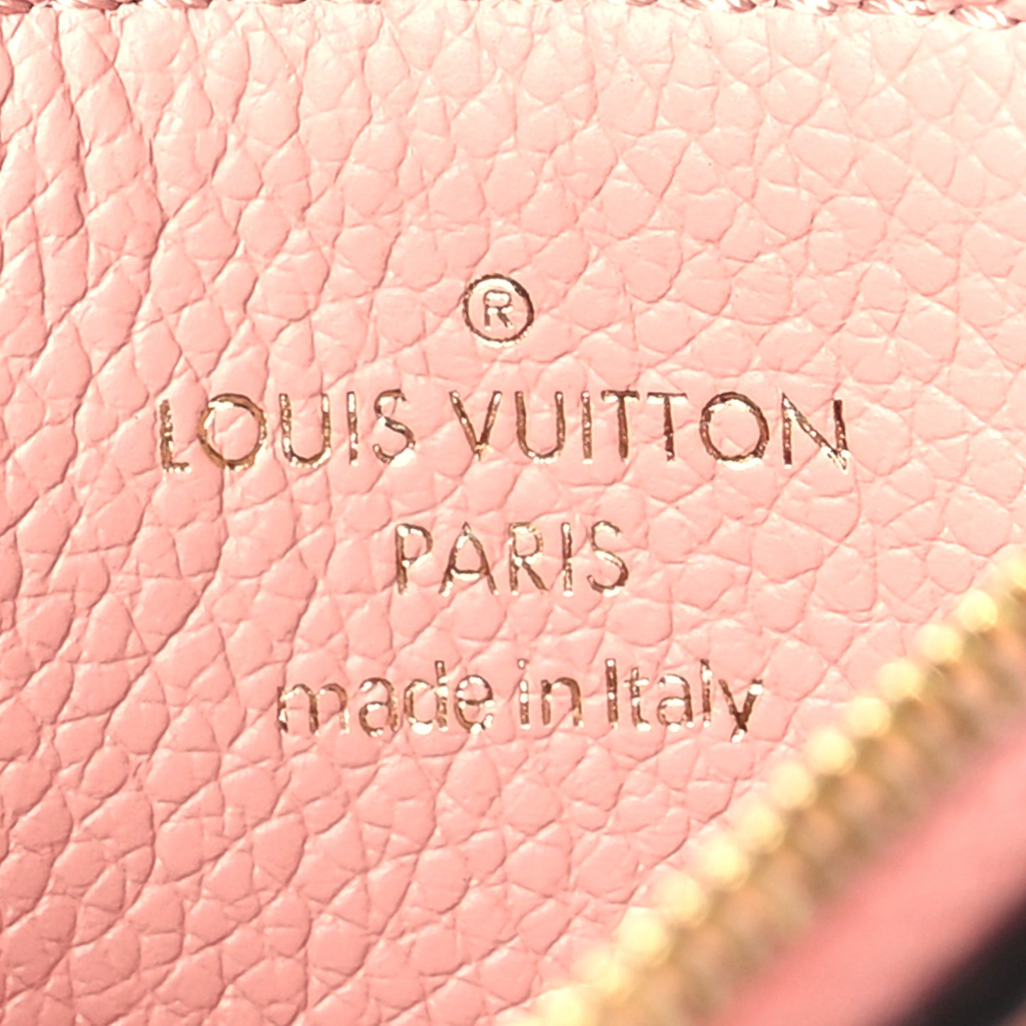 Empreinte Zipper Card Holder Rose Poudre