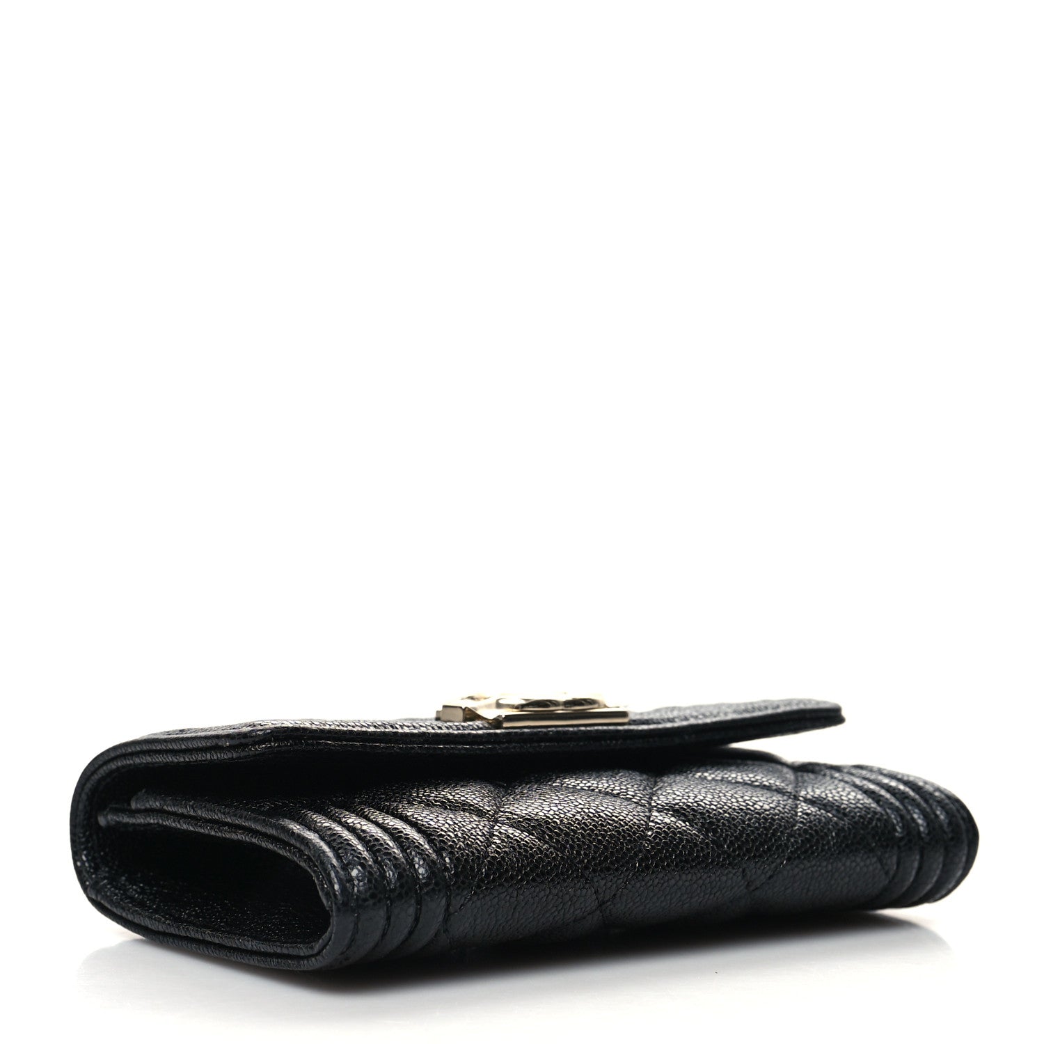 Chanel Caviar Quilted Boy Flap Card Holder Black 4 of 10