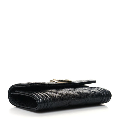 Chanel Caviar Quilted Boy Flap Card Holder Black 4 of 10