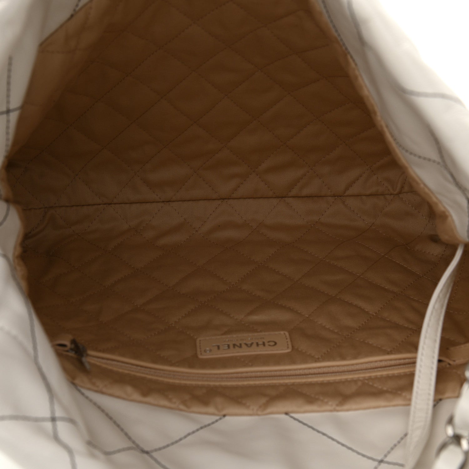Chanel Shiny Calfskin Quilted Small Chanel 22 White 6 of 12