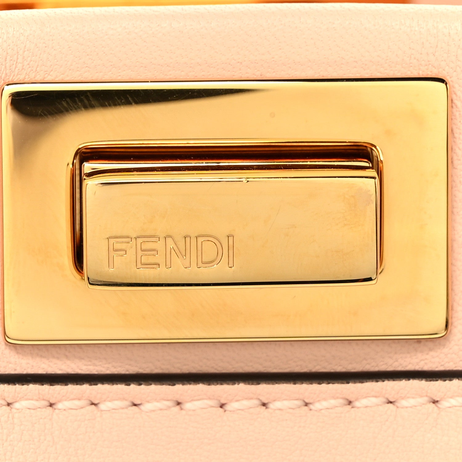 Fendi Vitello Seta Canvas FF Embroidered Mini Peekaboo Iconic Satchel Rosa Confetto 6 of 10