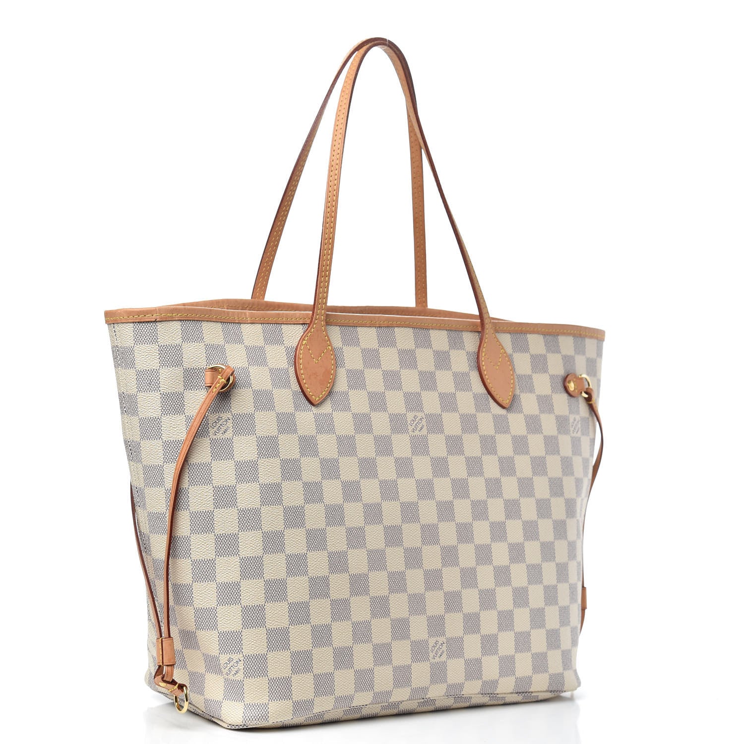 Louis Vuitton Damier Azur Neo Neverfull MM Rose Ballerine 3 of 14