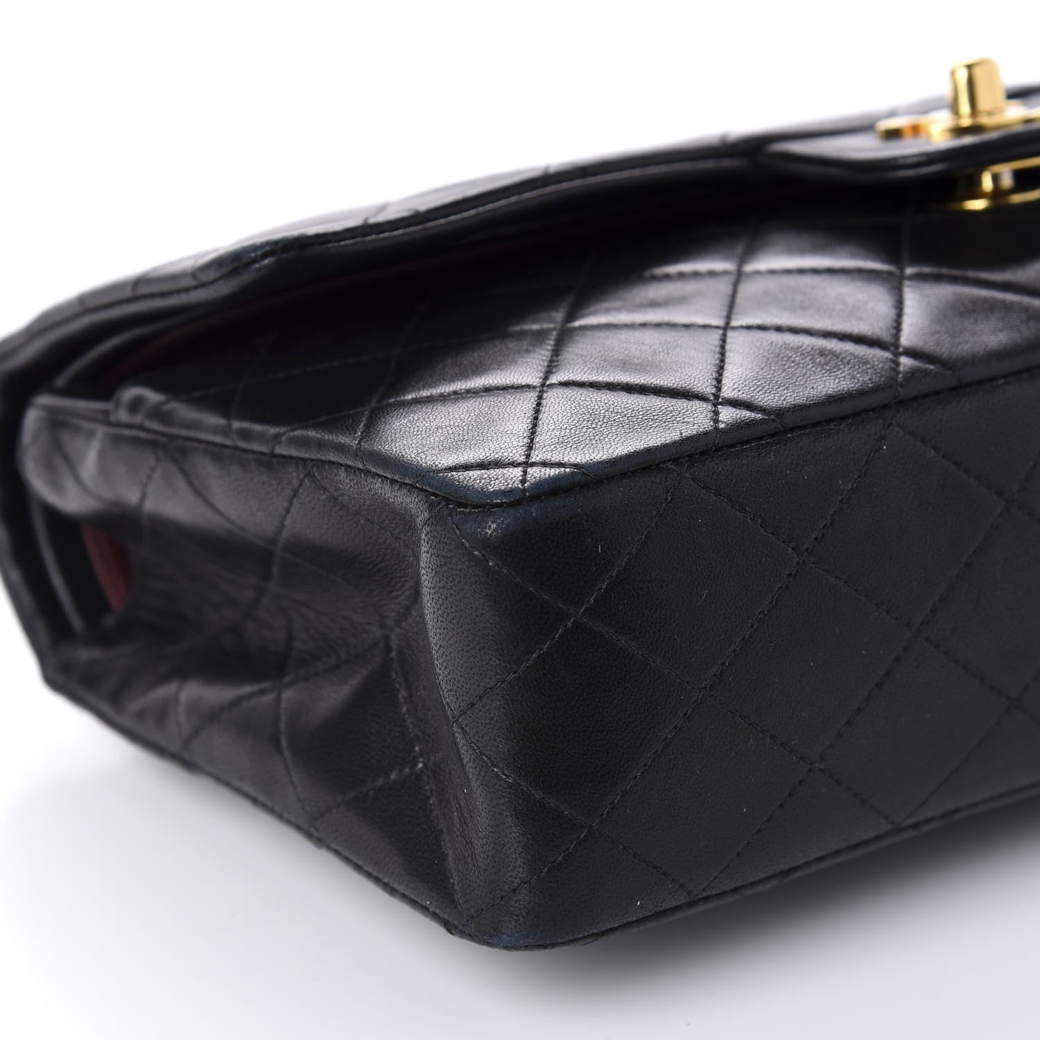 Chanel Lambskin Quilted Medium Double Flap Black 6 of 11