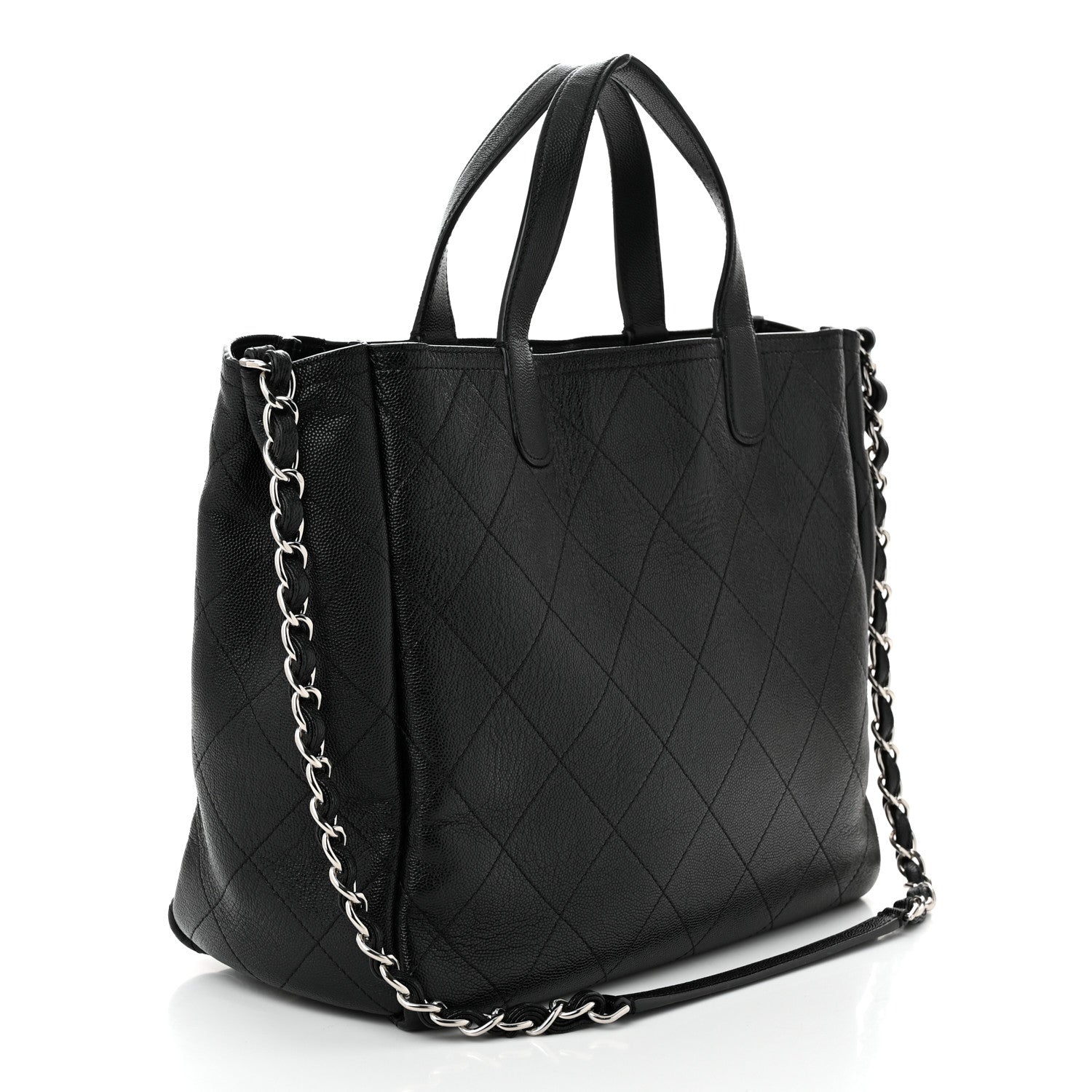 Chanel Caviar Stitched Medium Lady Coco Shopping Tote Black 3 of 12
