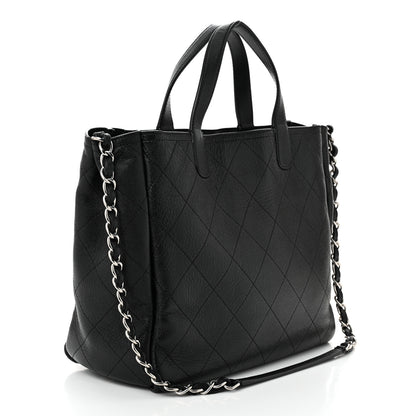 Chanel Caviar Stitched Medium Lady Coco Shopping Tote Black 3 of 12