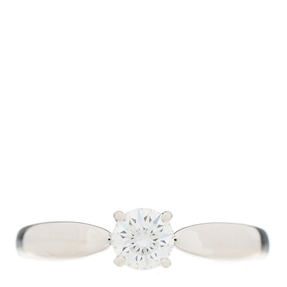 Tiffany Platinum Diamond .33ct Harmony Solitaire Engagement Ring 50 5.5 1 of 6