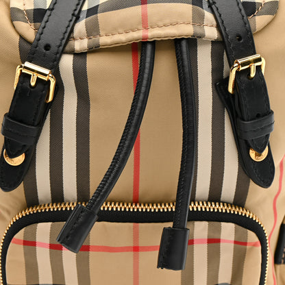 Burberry Nylon Vintage Check Medium Rucksack Backpack Antique Yellow 7 of 9