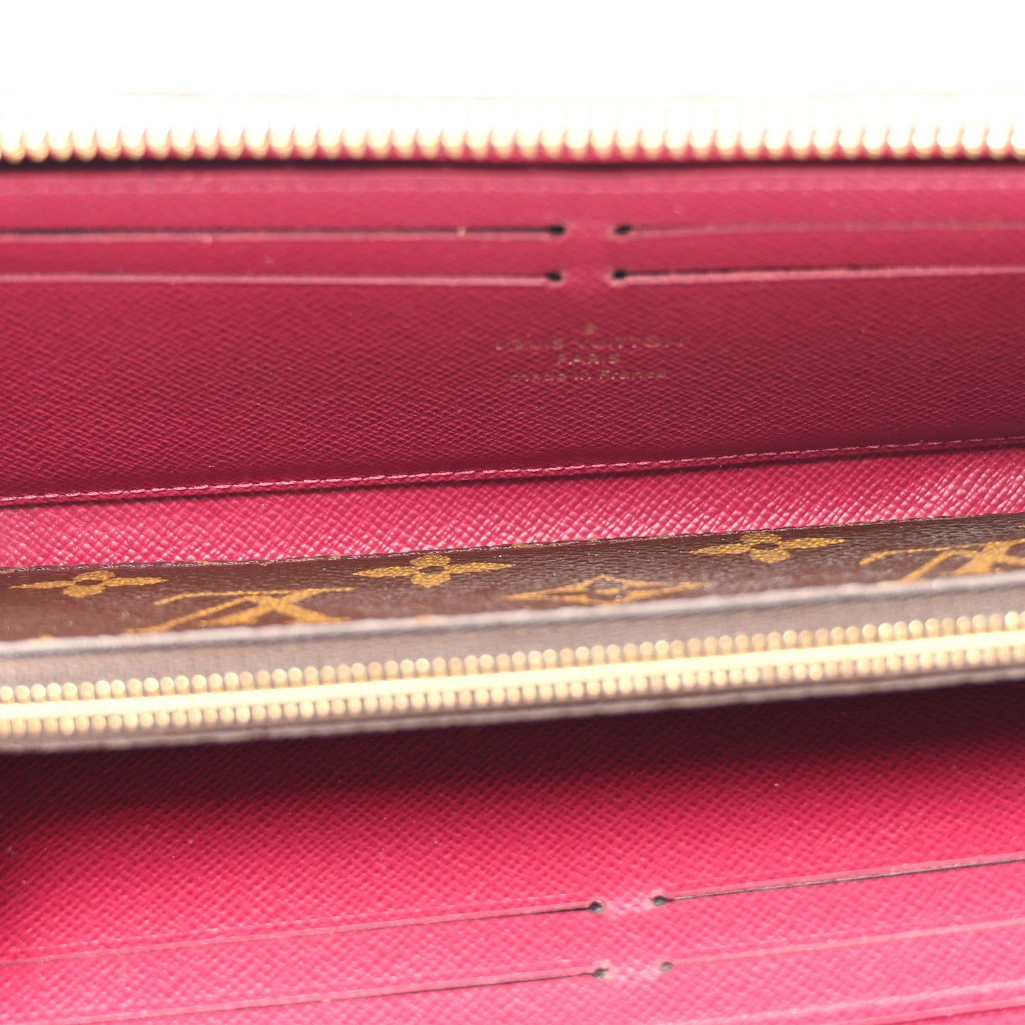 Monogram Clemence Wallet Fuchsia