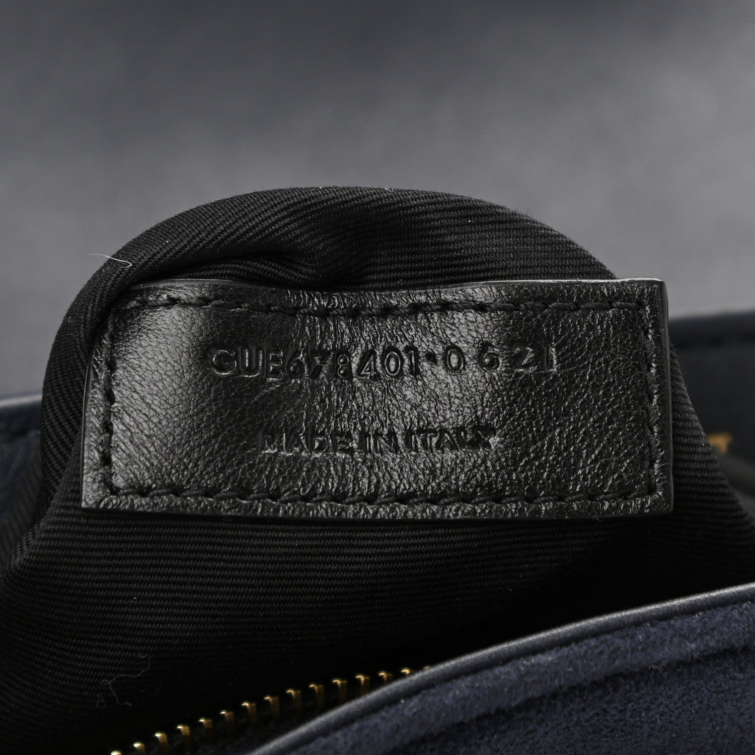 Saint Laurent Suede Toy Loulou Shoulder Bag Deep Marine 7 of 11