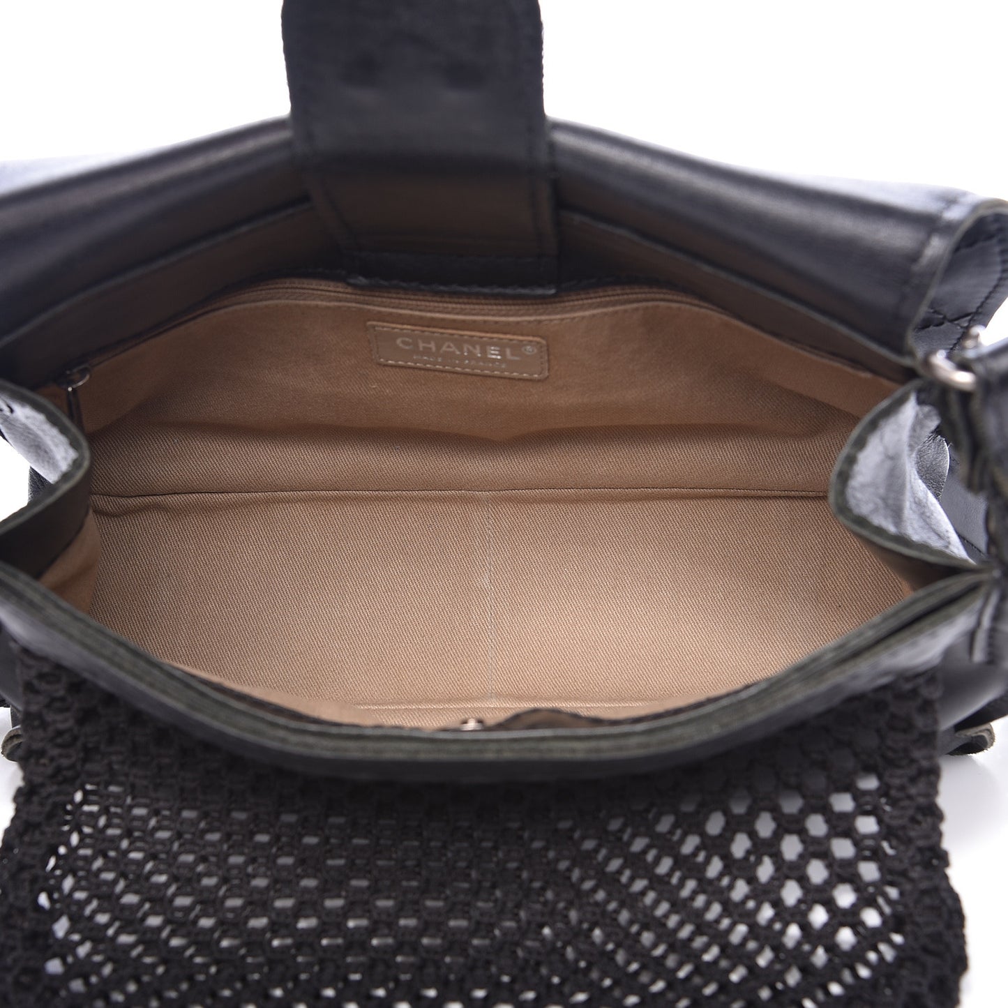 Calfskin Stitched Small Highlander Messenger Black