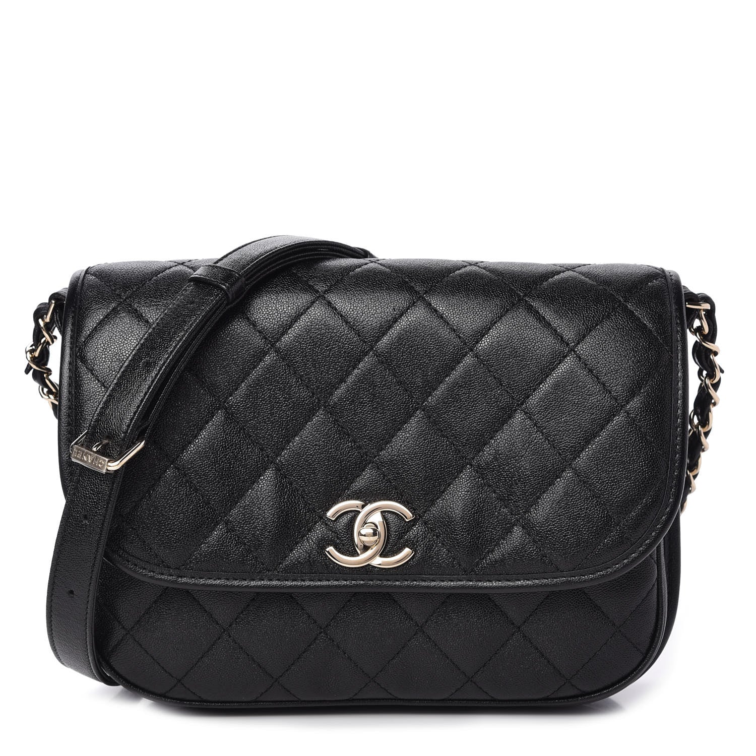 Chanel Caviar Quilted Medium Messenger Flap Black 1 of 11