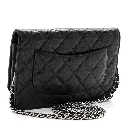 Chanel Caviar Quilted Wallet on Chain WOC Black 3 of 12