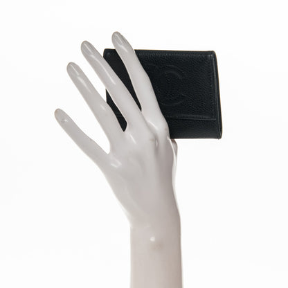 Chanel Caviar Timeless CC Compact Wallet Black 2 of 8
