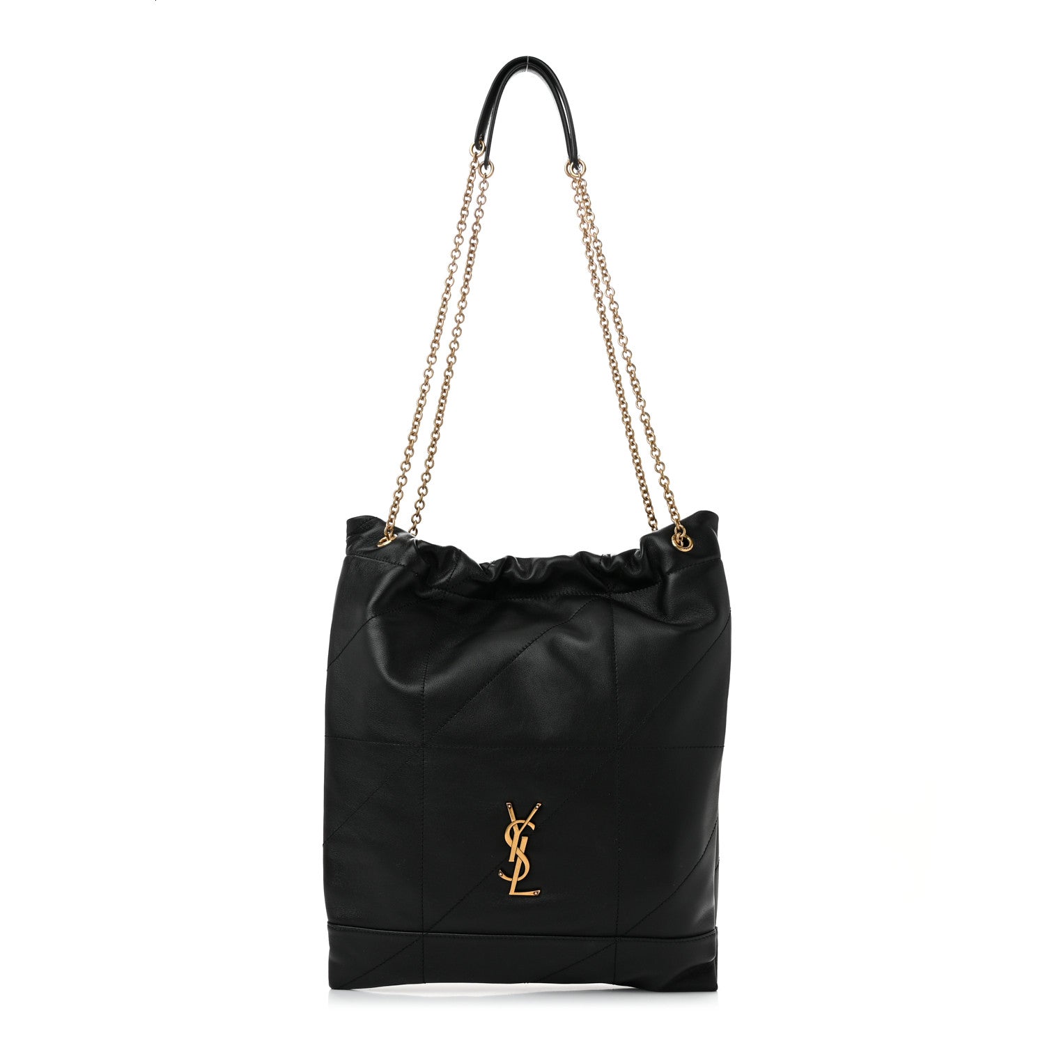 Saint Laurent Lambskin Matelasse Monogram Medium Jamie 4.3 Pochon Black 1 of 11