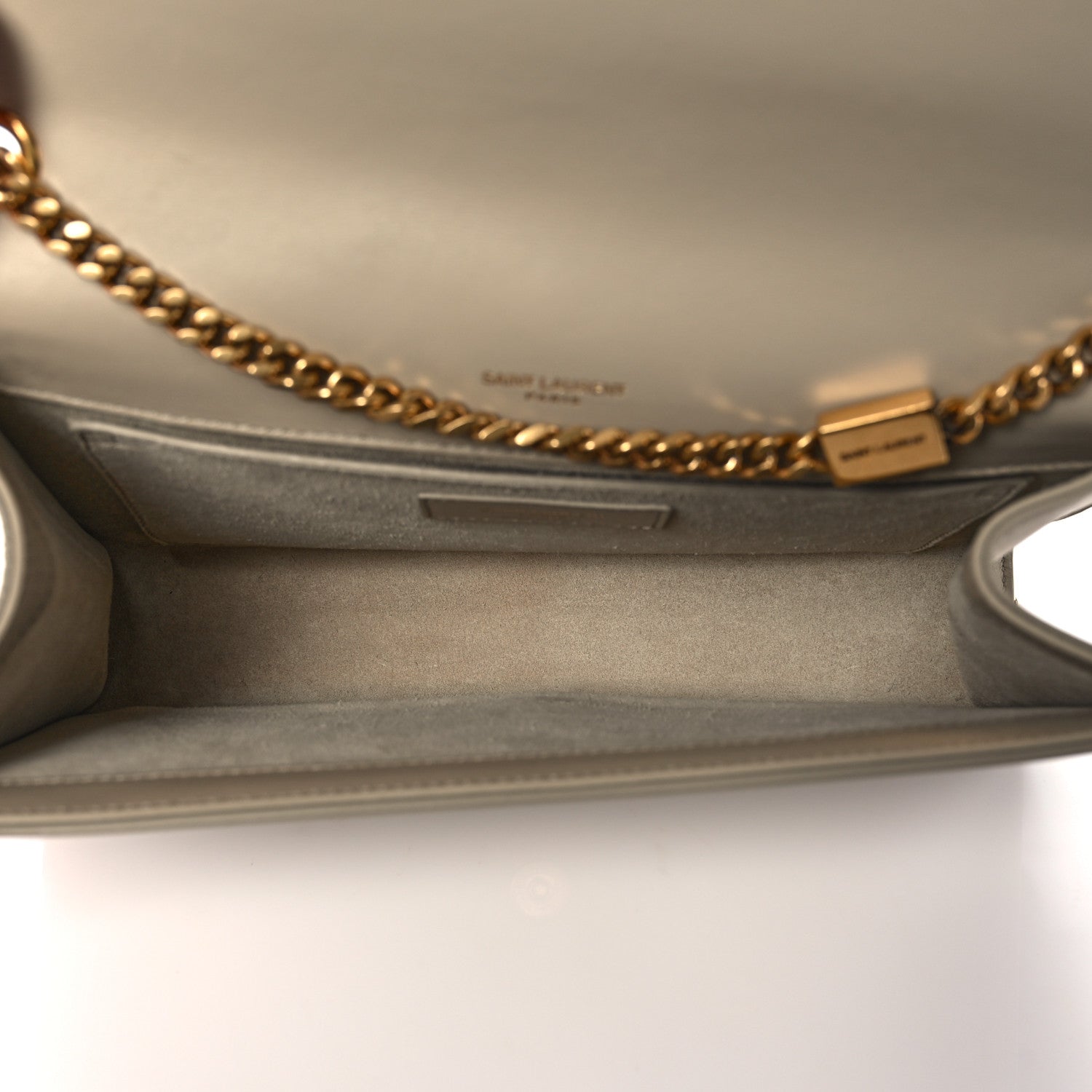 Saint Laurent Smooth Calfskin Medium Classic Monogram Kate Tassel Satchel Nude Powder 5 of 16