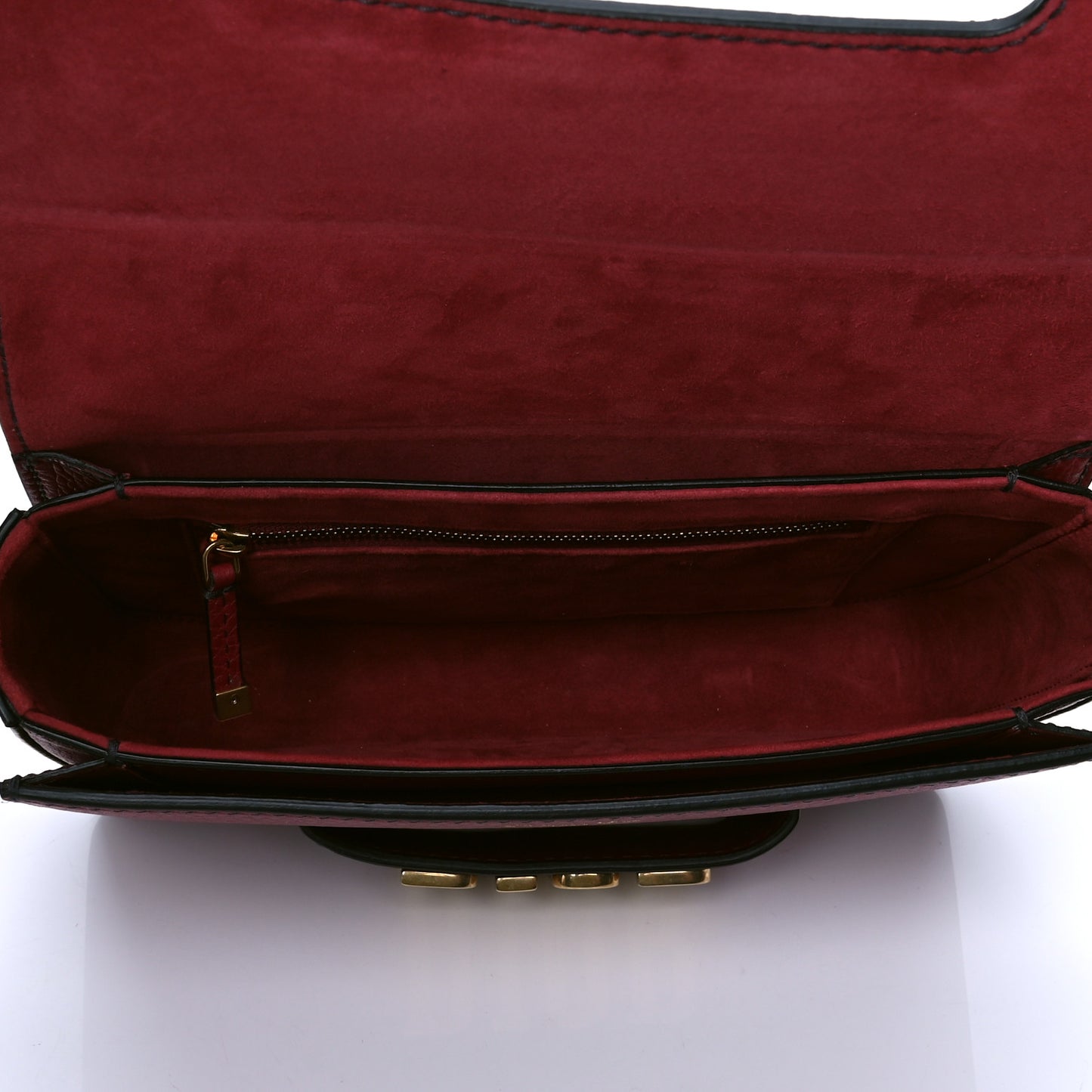 Calfskin Dio(r)evolution Flap Bag Red