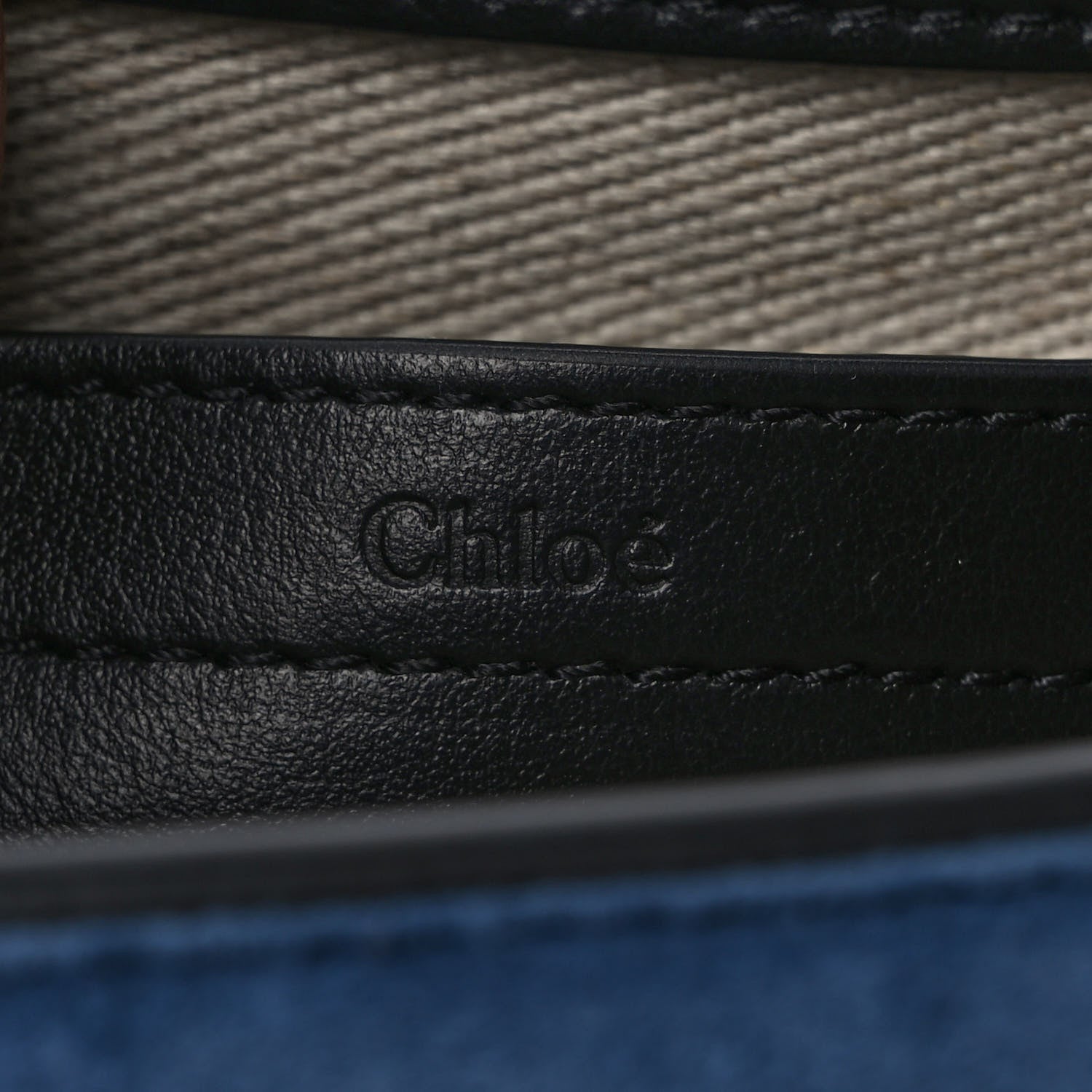 Chloe Suede Small Marcie Saddle Bag Deep Denim 6 of 9