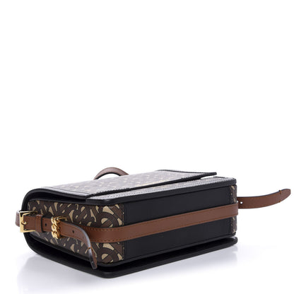 Burberry E-Canvas Monogram Small Grace Bag Bridle Brown 4 of 9