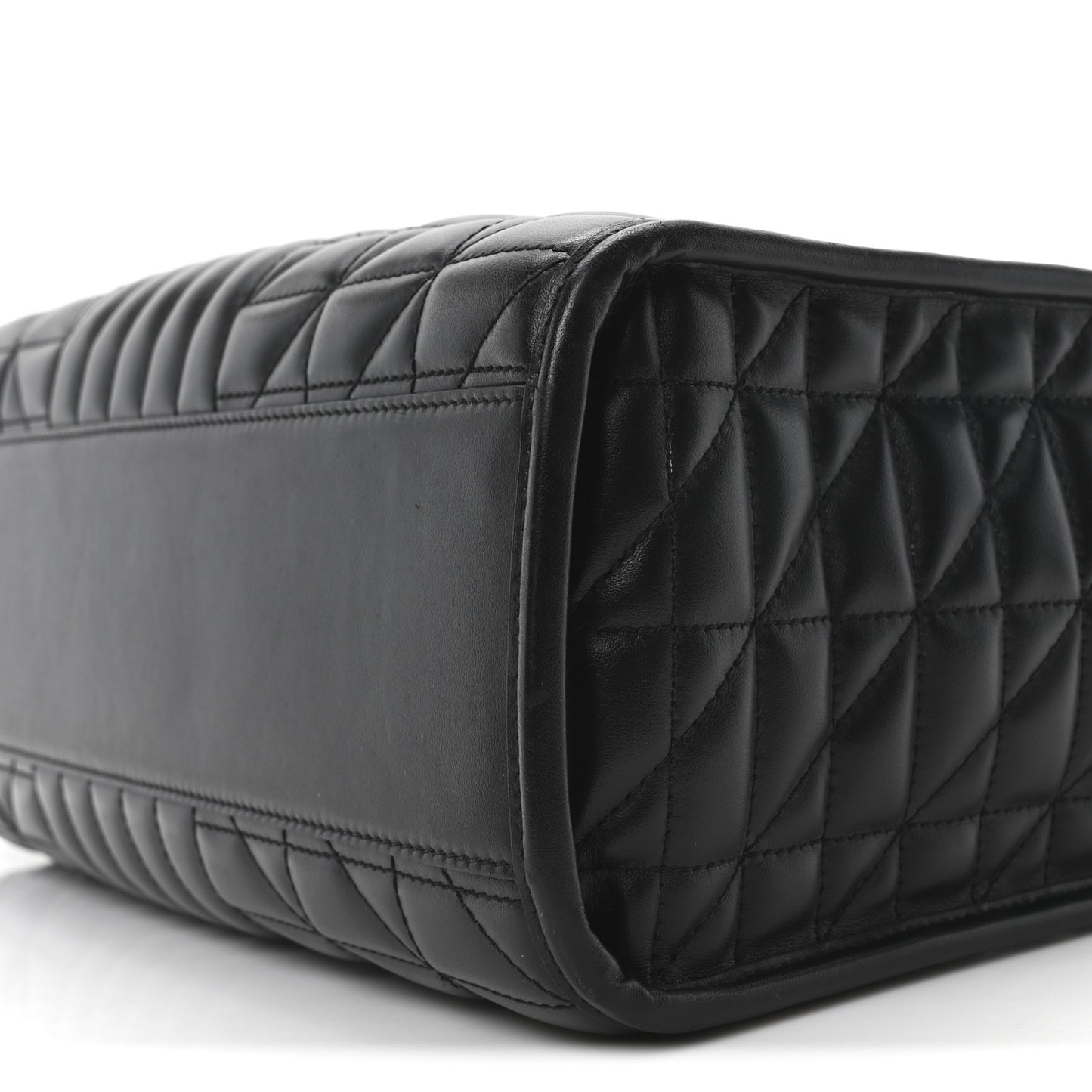 Calfskin Matelasse Aria Medium GG Marmont Shoulder Tote Black