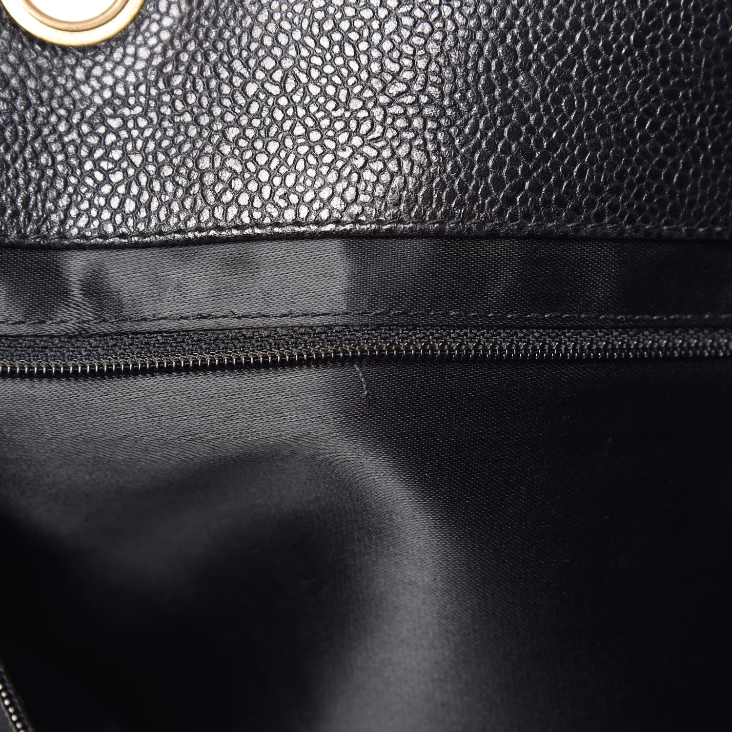 Chanel Caviar Large CC Shoulder Bag Black 9 of 13