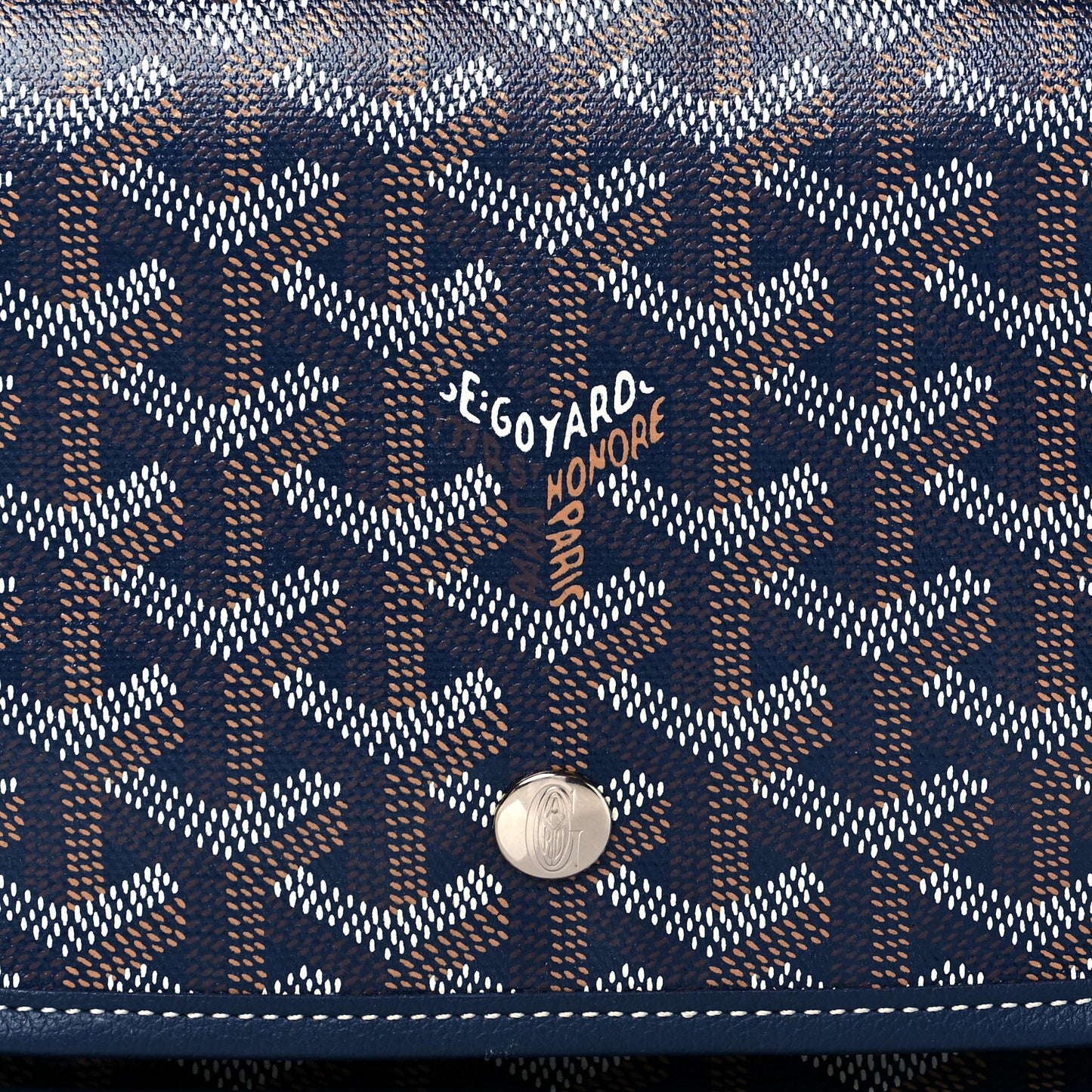 Goyardine Plumet Wallet Clutch Navy