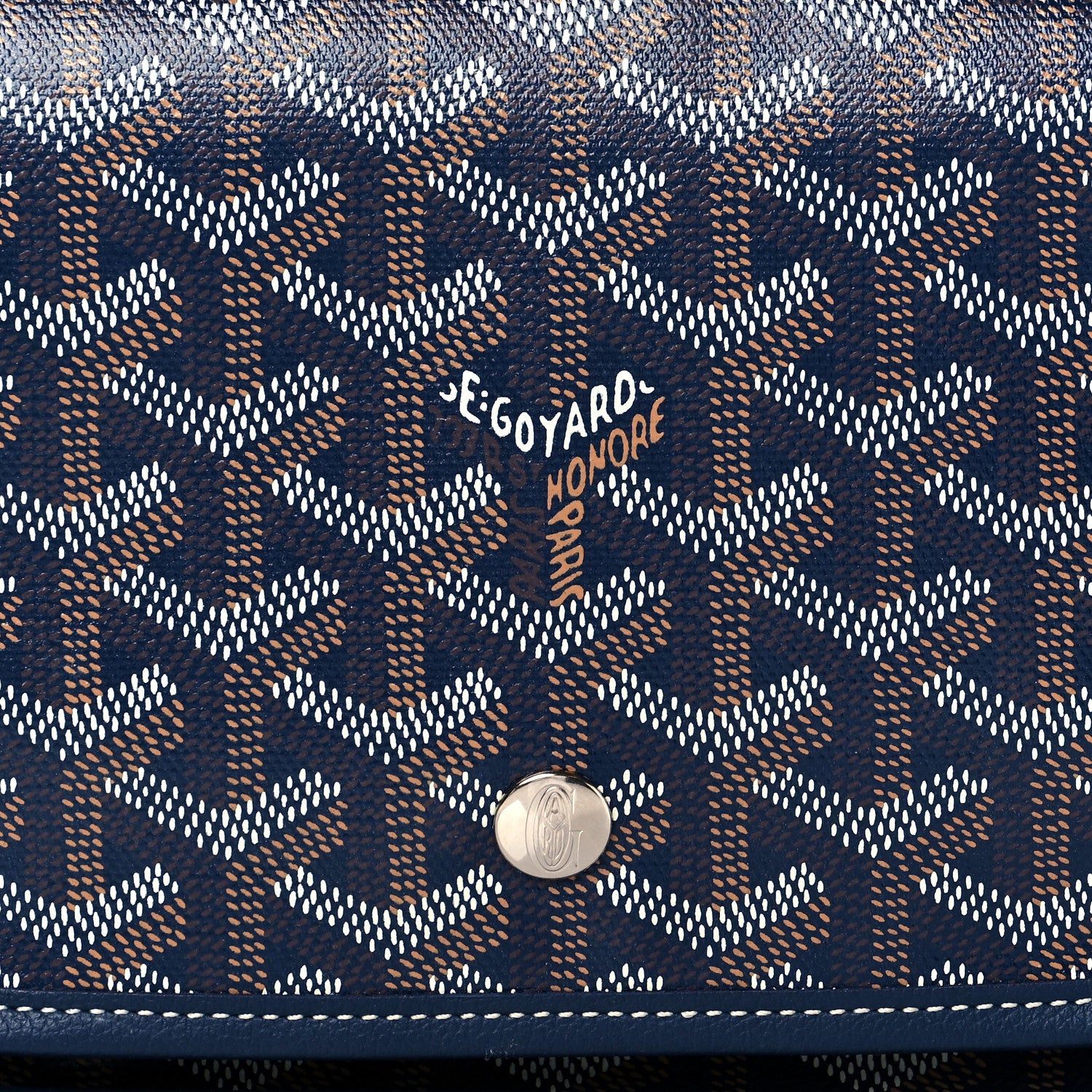 Goyard Goyardine Plumet Wallet Clutch Navy 8 of 8