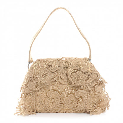 Prada Lace Pizzo S Shoulder Bag Gold 1 of 7