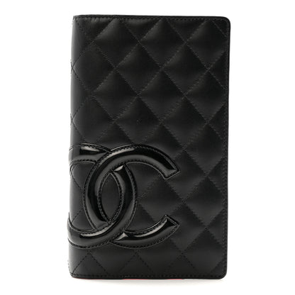 Chanel Calfskin Quilted Cambon Yen Wallet Black 1 of 10