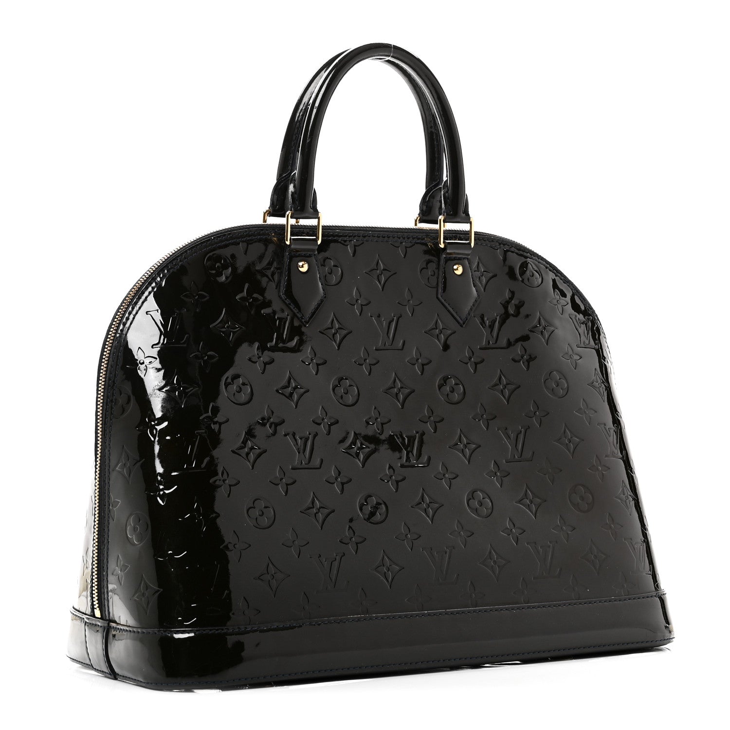 Louis Vuitton Vernis Alma GM Blue Nuit 3 of 10
