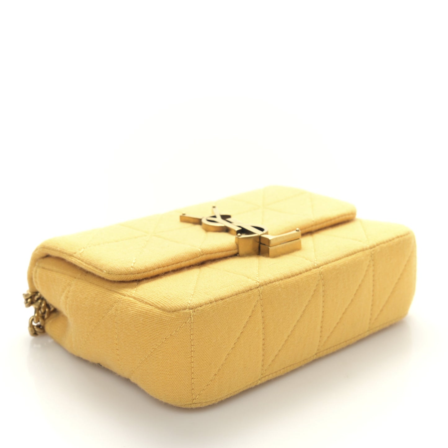 Jersey Wool Patchwork Monogram Mini Jamie Baguette Saffran
