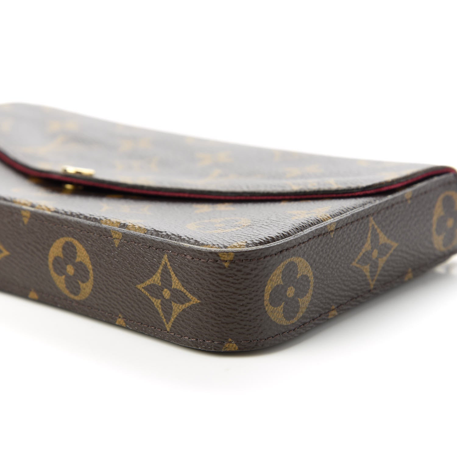 Louis Vuitton Monogram Pochette Felicie Chain Wallet Fuchsia 7 of 11