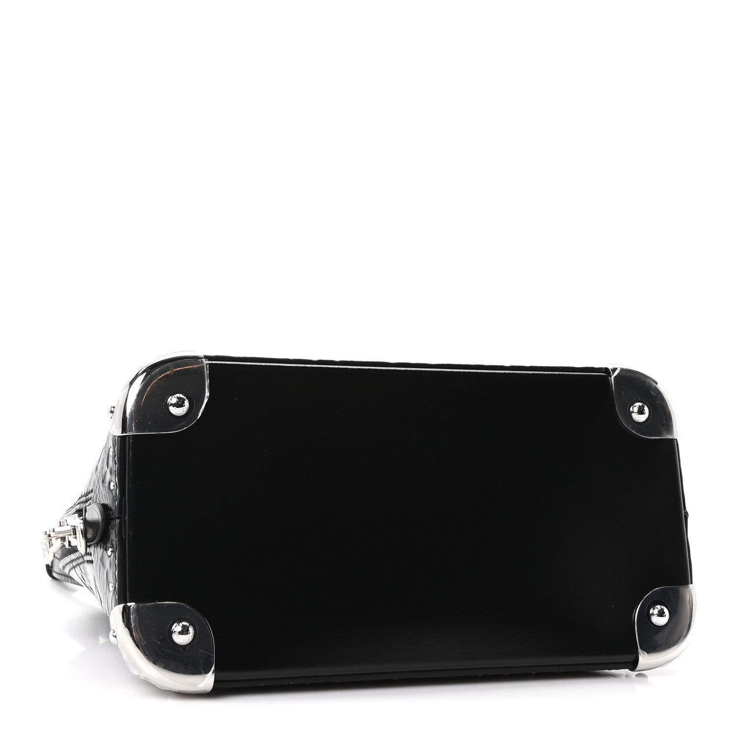 Louis Vuitton Calfskin Monogram Alma Trunk BB Black 4 of 9