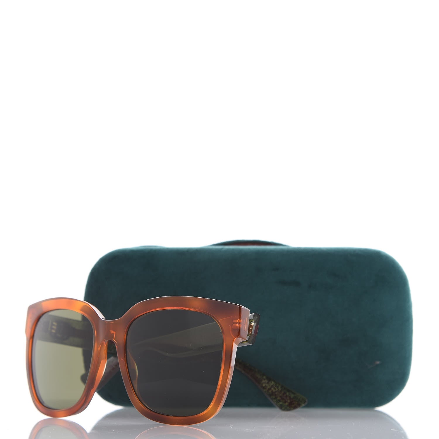Gucci Web Sunglasses GG0034S Havana 7 of 8