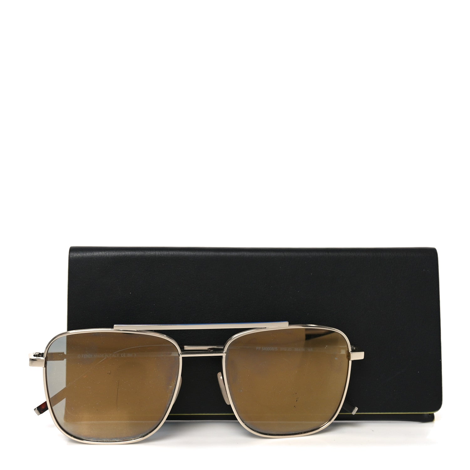 Fendi Mirrored Square Sunglasses FF M0008/S Gold 1854805